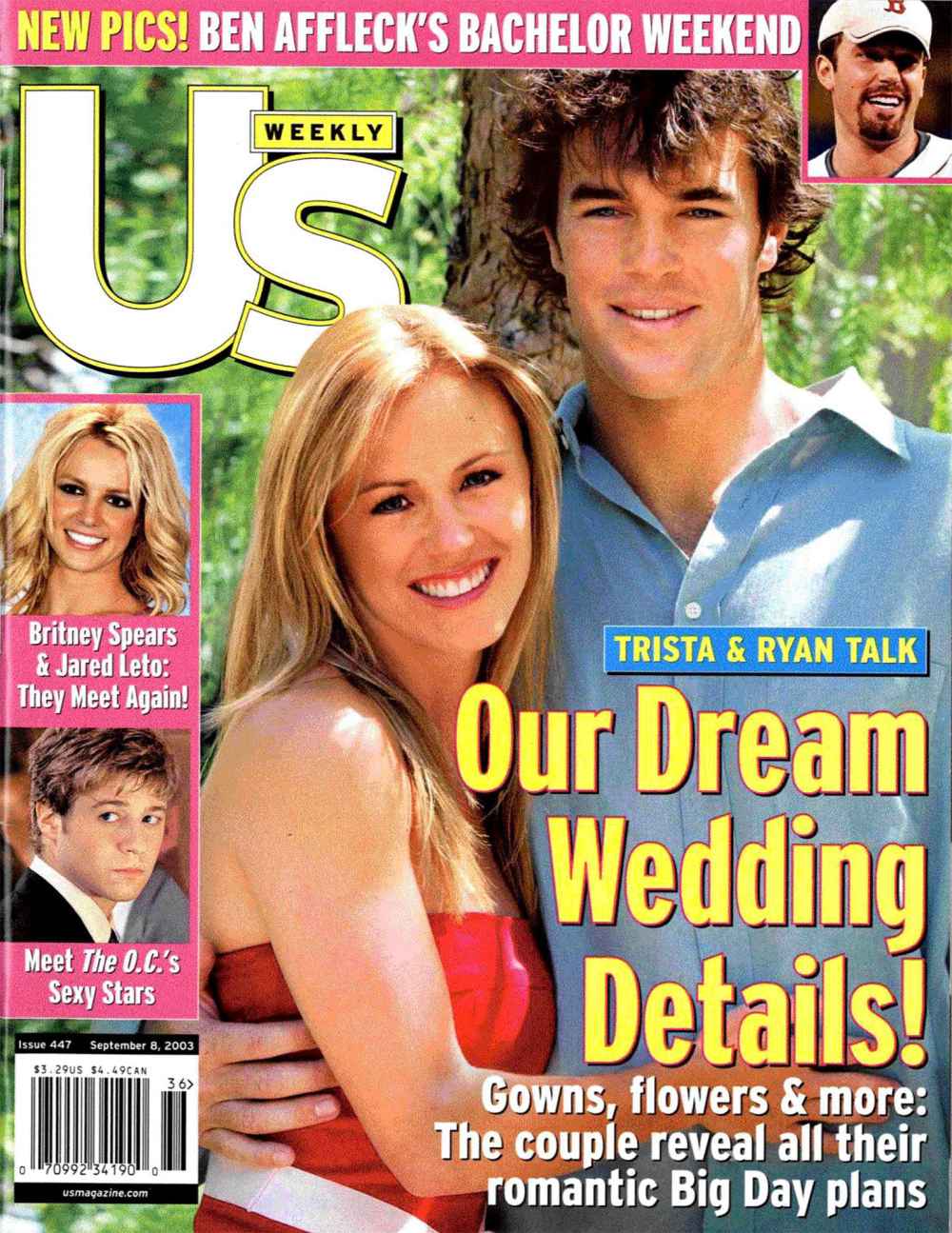 Эта неделя в Ye Olde Us 2003 36 Us Weekly Cover Триста и Райан Саттер Мечта о свадьбе